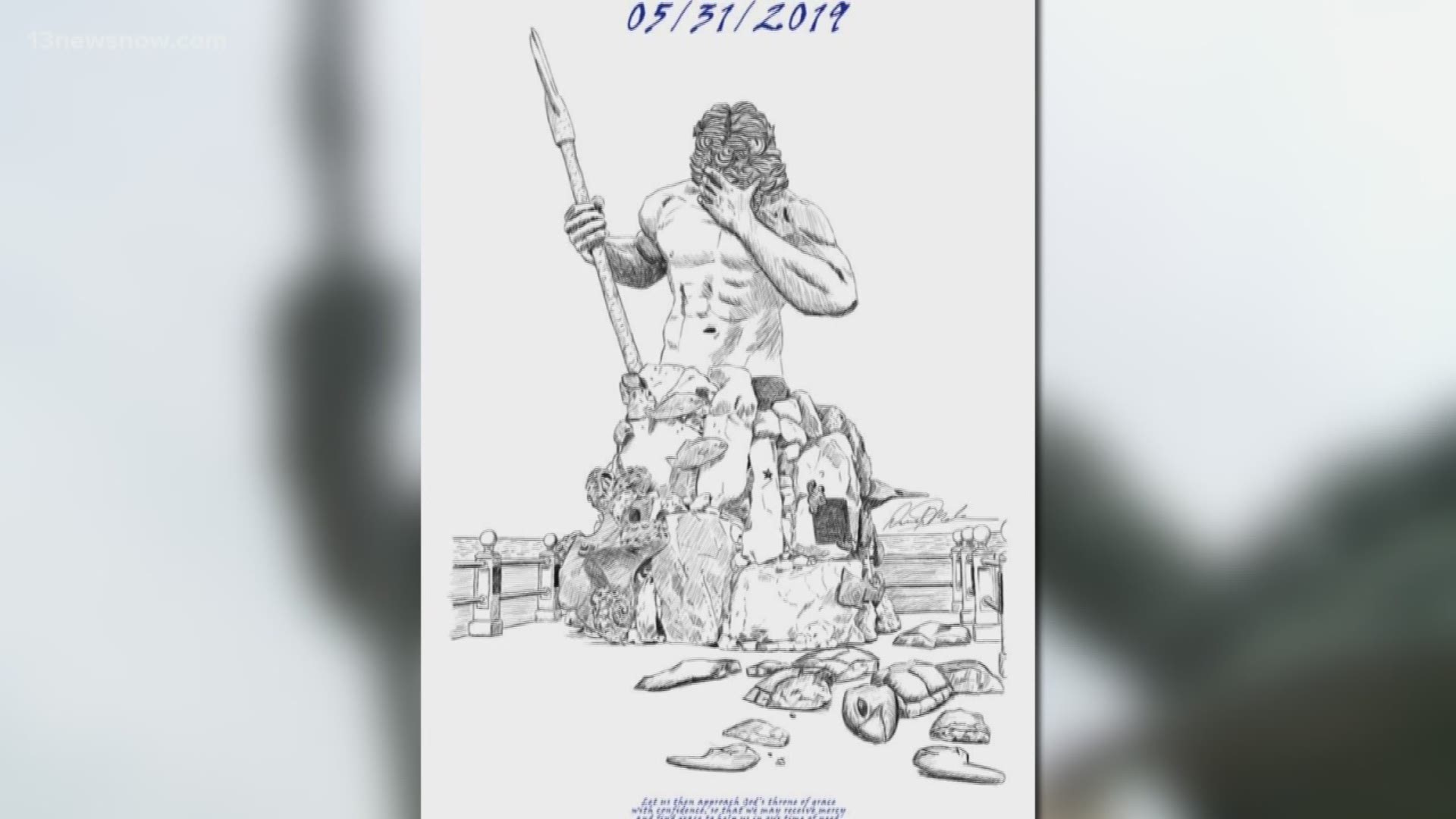 Artist creates poster for Virginia Beach Municipal Center shooting