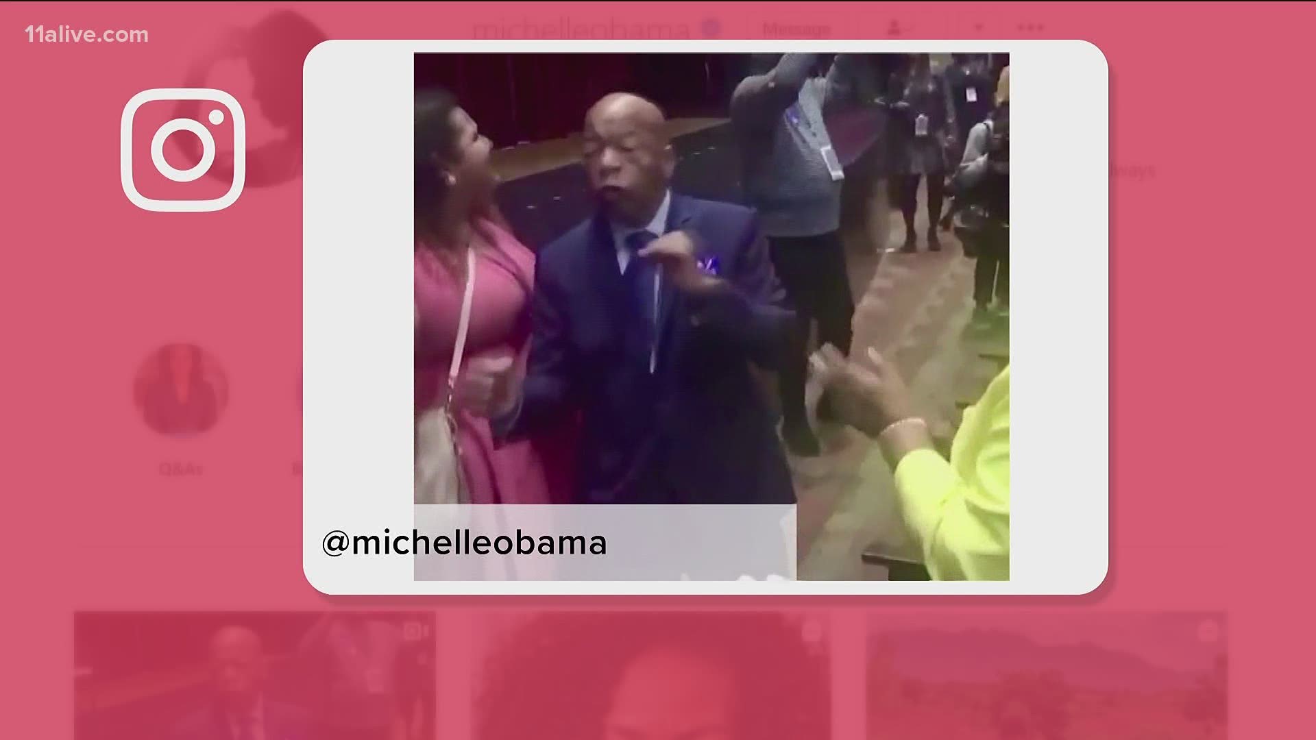 Michelle Obama shared the memory on her social media.