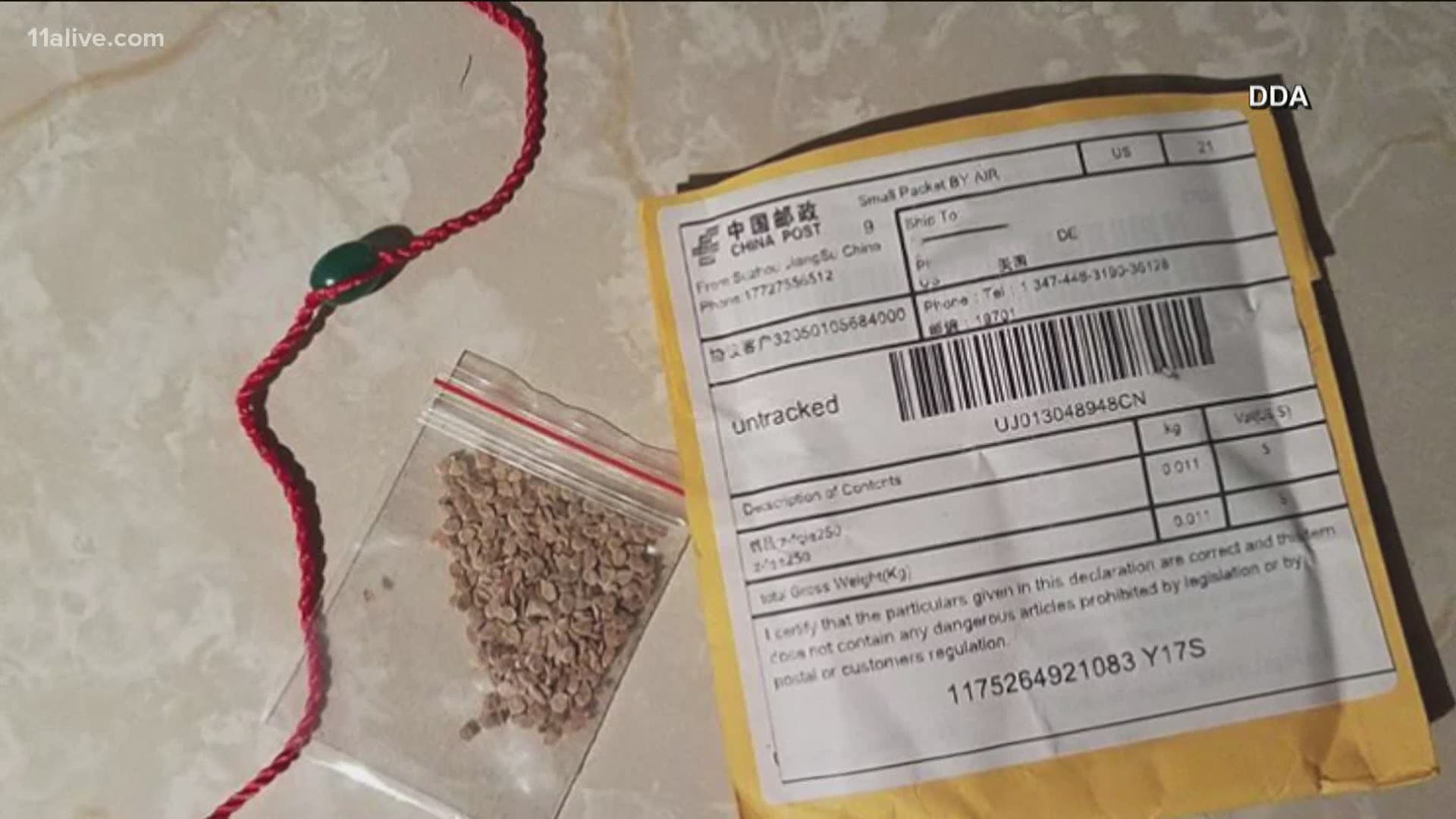 Anyone who has received the seeds in the mail from China or any other country is encouraged to contact the Georgia Department of Agriculture.