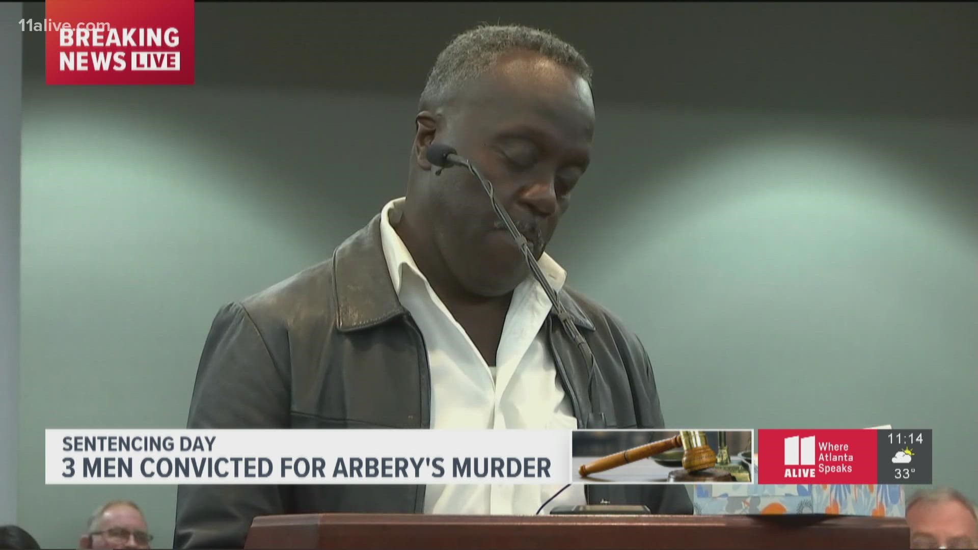 The three men convicted of murdering Ahmaud Arbery will be sentenced in Glynn County Friday.