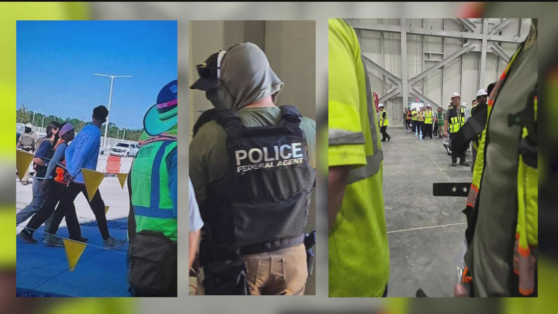 About 450 people are in custody after a massive immigration raid at a Hyundai plant just outside of Savannah